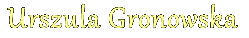 Urszula gronowska